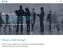 Tablet Screenshot of fcbgroup.com.au
